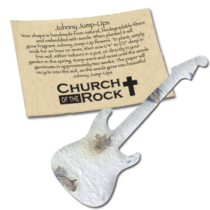 seed guitar paper plantable sms johnny jump mini