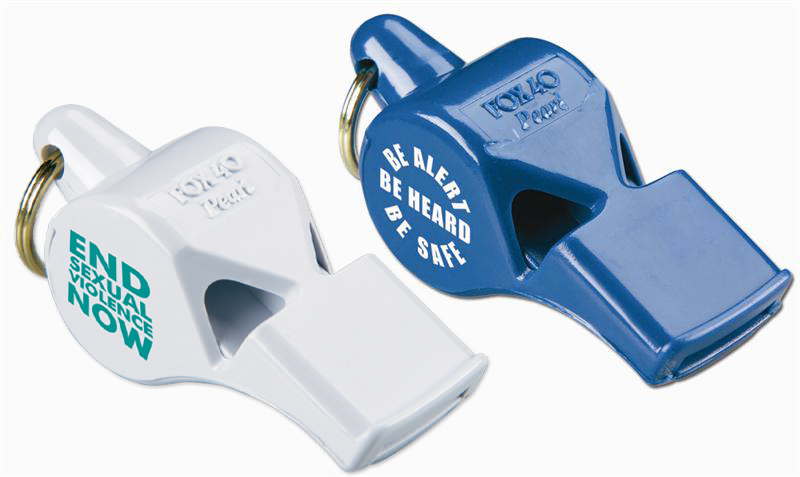 Stock Awareness Safety Whistles For Child Abuse And Sexual Assault