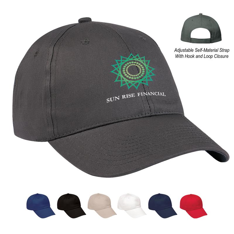 Embroidered 6-Panel Budget Cap - H1036