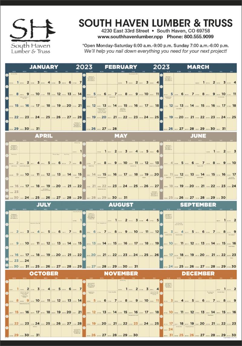 Span-a-Year Wall Calendar - C6251