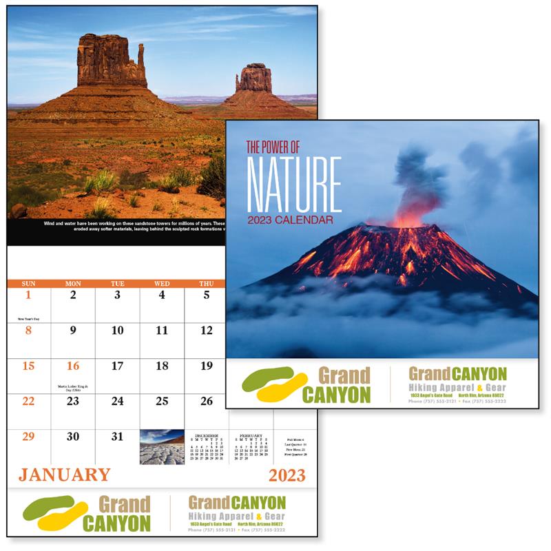 13 Month Wall Calendar The Power of Nature C713