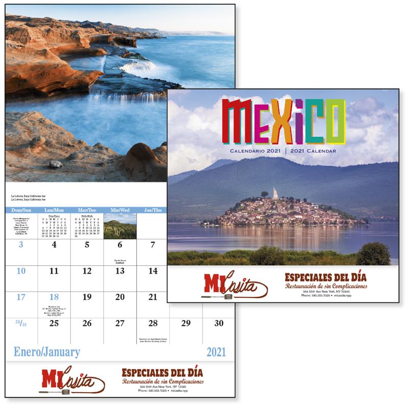 13 Month Mexico Wall Calendar C7287